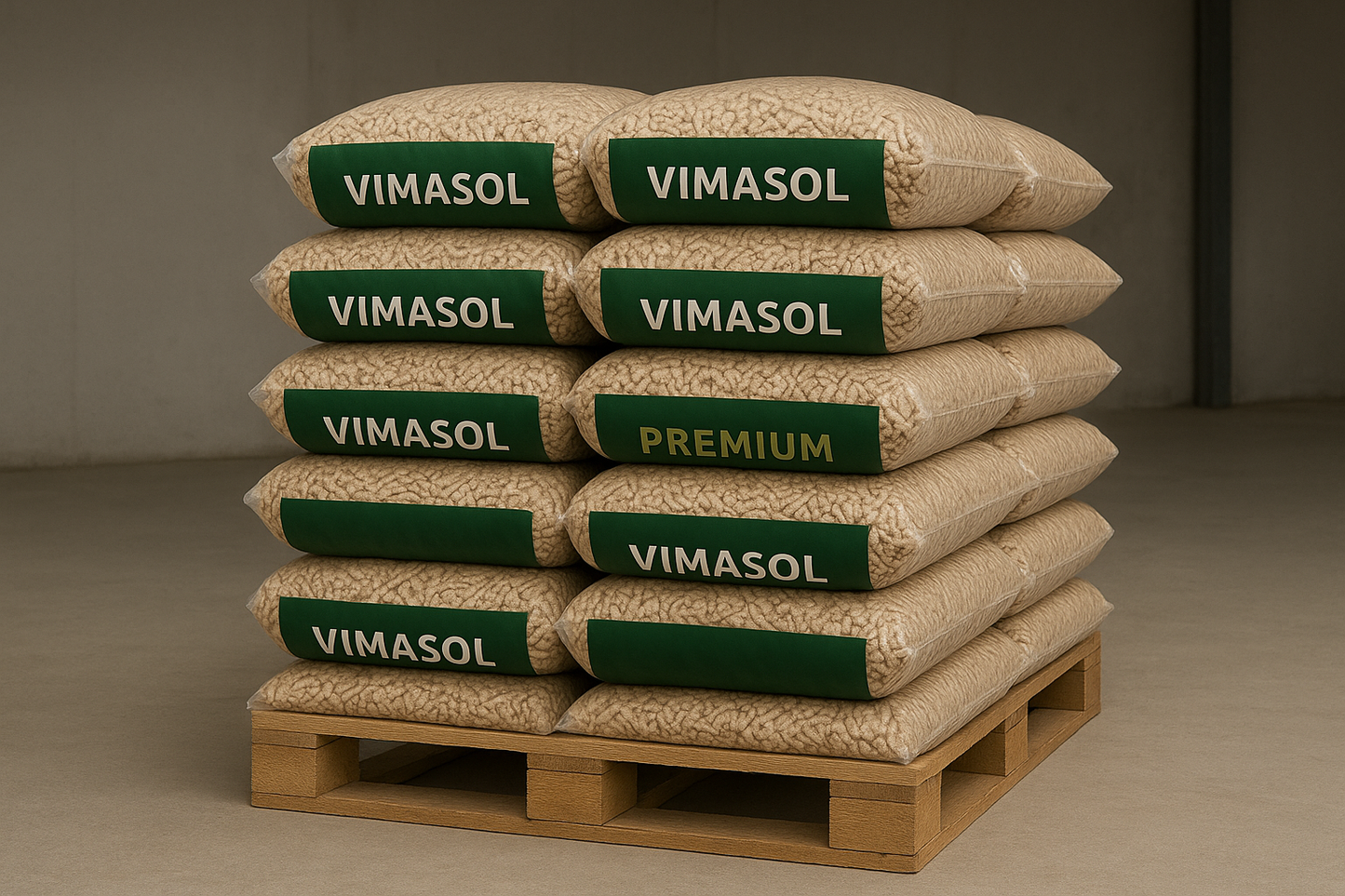 1/4 Palete Pellets Vimasol Premium – 270 kg (18 sacos de 15 kg)
